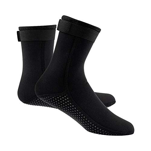 Govllfoz Men's Diving Socks, Surfing Booties (L)