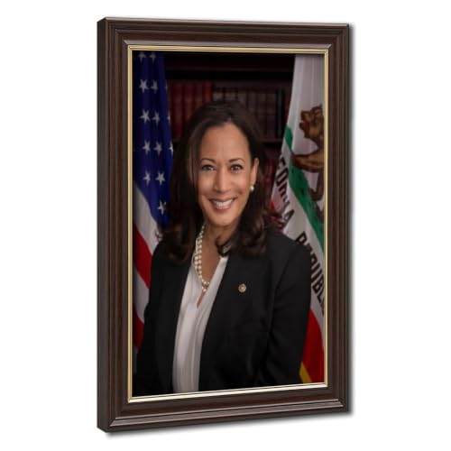 Kamala Harris impression toile cadre suspendu deco murale rapide a installer