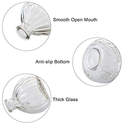 Vipolish 1Pcs Empty Clear Glass Diffuser Bottle Aromatherapy Diffuser Jar Container Decorative Vase Fragrance Accessories Use For Diy Replacement Reed Diffuser Sets Essential Oils Craft Decor #TOP5