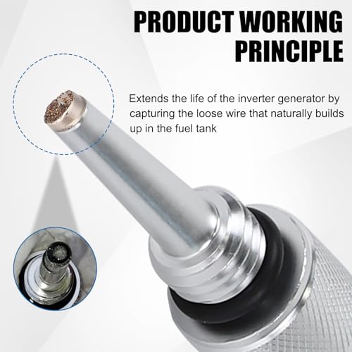 Hbxdeco Vareta magnética de óleo 55201 para geradores inversores, vareta de óleo magnética de gerado