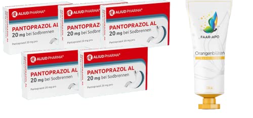 Pantoprazol Al 20 mg 5 x 14 Tabletten Sparset inkl. einer hochwertigen Handcreme Marke Faar-Apo