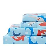 Universal Home Fashions Shark Tales 4pc Full Sheet Set (15424)