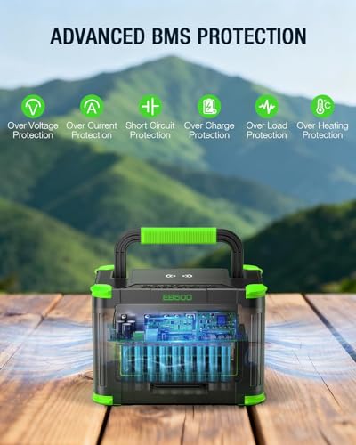 Image of 500W Portable Power Station, Solar Generator 519.48Wh Lithium Battery Power | Generator Outdoor Solar Generator with 2 * 120V AC Outlets, Mobile Battery Backup Pack for RV Trip Camping, Adventure, Home