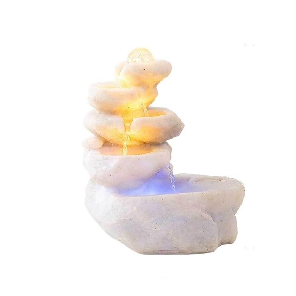 Fontaine style cascade en rocaille : l'élégance minérale pour le salon