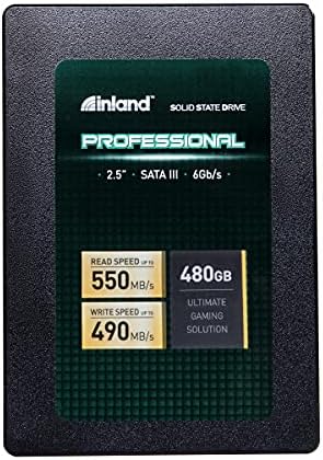 INLAND Professional 480GB SSD 3D NAND SATA III 6Gb/s 2.5" 7mm Internal Solid State Drive (480G)