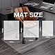 Fiita Clear Bürostuhlunterlage Bodenschutzmatte - Bodenmatte Stuhlunterlage Stärke: 1,5 mm 90x120cm transparente Fußmatten Holz- / Fliesenschutzmatte für Büro & Zuhause