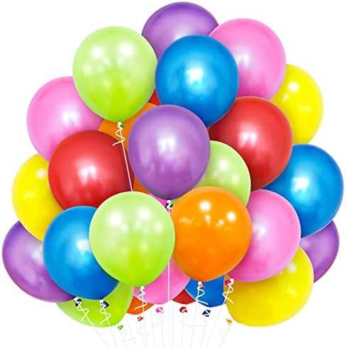 Pink and Blue Balloons Set, 30 Pack 12 Inch Pink Blue Latex Confetti Balloons Light Blue Pink Balloon Boy or Girl Gender Reveal Party Decorations for Gender Reveal Birthday Baby Shower