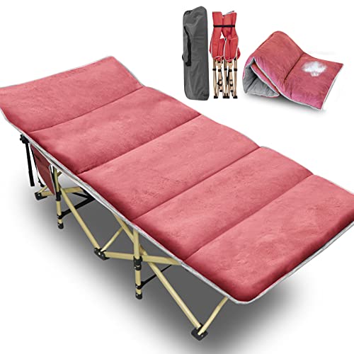 Slsy Folding Camping Cot, Folding Cot Camping Cot for Adults Portable Folding Outdoor Cot with Carry Bags for Outdoor Travel Camp Beach Vacation