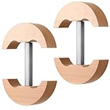 Mifoci 2 Pcs Adjustable Wooden Hat Stretcher Heavy Duty Turnbuckle Cowboy Hat Stretcher for Fitted Hats Unisex Men Women, One Size Fits Most, 7.3 x 5.4 x 1.35 Inches