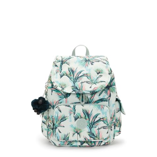Petit sac à dos Kipling City Pack S au motif tropical More Palm Trees pour femme
