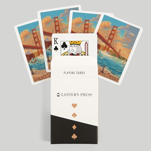 Juego de cartas Póker Lantern Press 52 cartas miniatura 6