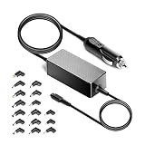 HKY 19~20V 90W Cargador de Coche Universal Vehículos 12-24V con 16 Conexiones para Portátil Acer ASUS DELL HP Lenovo IBM Thinkpad Samsung Sony Gateway NEC Medion CHUWI MSI Encendedor de Cigarrillos