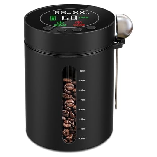 Automatic Vacuum Coffee Canister with LED Window