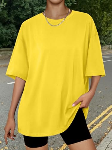 Image of Trendy Queen Womens Oversized T-Shirts Short Sleeves Workout Tops | Casual Summer Gym Tees Plus Size Fashion Clothes 2026