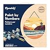 Figured'Art Paint by Numbers Kit for Adults on Wood Slice, 11.8in Diameter - Malibu - Craft Art Painting DIY Canvas #4