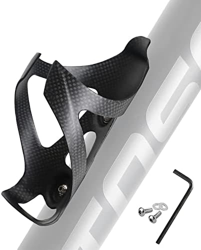 TPard Carbon Fiber Water Bottle Holder for Bicycle Mountain Bike Cup Holder Ultralight Bike Water Bottle Cages for MTB Mountain Road Bike Cycling