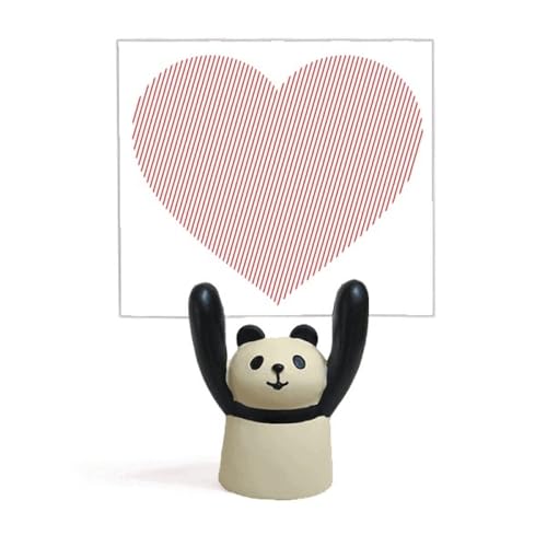 Mémo panda rouge Saint Valentin support photo mignon