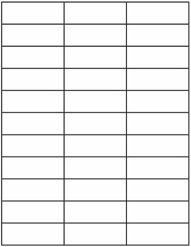 Compulabel 311308 White Butt Cutt, Square Corner Labels for Laser and Inkjet Printers, 2 5/6 x 1 Inch, Permanent Adhesive, 33 per Sheet, 100 Sheets per Carton