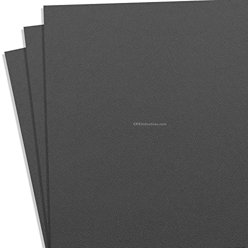 KYDEX Thermoform Sheet - (P1 Texture) - (.080 Thickness) - (12in x 12in) - (Storm Gray) - (3 Sheets) - DIY Holster Making, Airsoft Armor, Cosplay Uniforms, Keel Guards