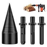 otutun Separador de Troncos de 32 mm Broca de madera para leña Broca de paso HSS de acero de alta velocidad Taladro de Cono de Madera Vástago Separador de Troncos para familia, camping o granja