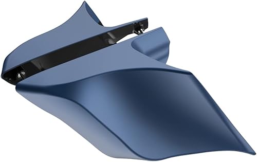 Miniatura 241 de Advanblack Barracuda - Cubiertas laterales estiradas plateadas (brillantes), paneles extendidos para Harley Touring Street Glide Road Glide Electra