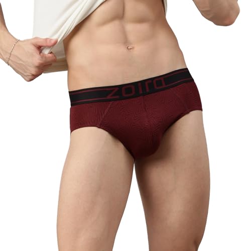 Image of Zoiro Men's Brief | Soft Band | Soft No-Marks Elastic | Breathable Innerwear | Pack of 1 | Color May Vary