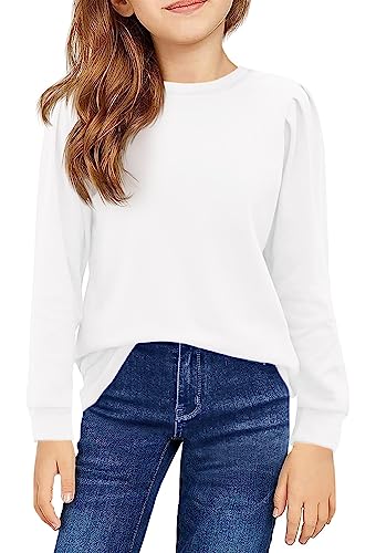 Chemise manches longues fille anti-courants d'air haut col rond automne fille