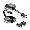 Wireless HDMI Transmitter and Receiver 4K, TIMBOOTECH Casting 5G Stable Signal Video/Audio Wireless HDMI Extender Kit for PC, Laptop, Camera, Blu-ray, Netfix, PS5 to Monitor, Projector, HDTV 165FT/50M