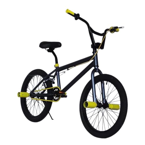 Dazzix�t���[�X�^�C��BMX�o�C�N�i���S�҂���㋉�Ҍ����j ���Y�f�|�t���[���A�A���~�j�E������U���^���A�u���[�L�����20�C���`�z�C�[���t�� ���F�W�J �A�W���j�A���K�p �ϗp�̍��Y�f�|�t���[�� (�O���[�Ɖ��F,20�C���`)