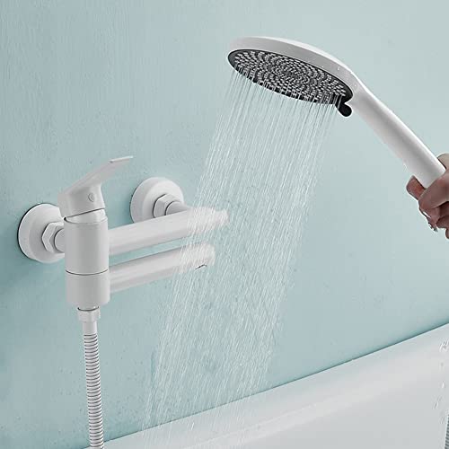 Robinet mitigeur mural baignoire douche en laiton moderne avec douchette