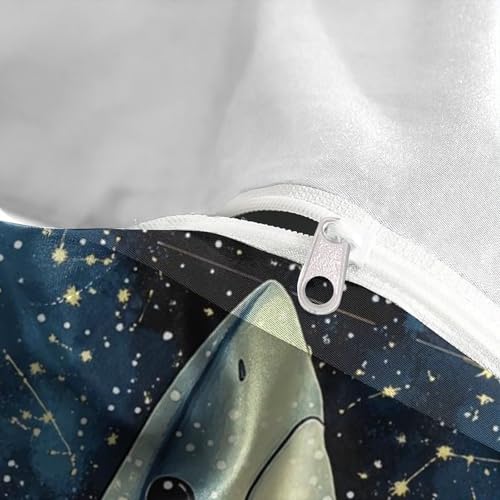 Parure de lit requin espace microfibre douce pour lit simple enfant - 8
