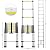 Telescoping Ladder, 12.5 FT Aluminum Lightweight Extension Ladder, Heavy Duty 330lbs Max Capacity, Multi-Purpose Collapsible Ladder for RV or Outdoor Work