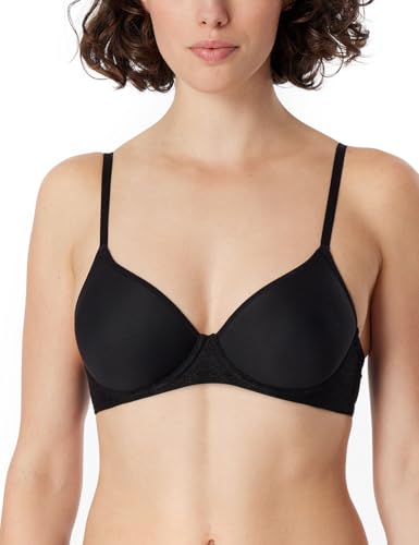 Schiesser BH mit Spacer-Schale-Air Sujetador, Negro_181128, 80 / B Mujeres