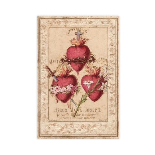Poster sur toile Sainte Famille art chrétien mural 30 x 45 cm