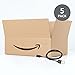 Amazon Basics 5-Pack USB-C to USB-A 2.0 Fast Charger Cable, 480Mbps Speed, USB-IF Certified, for Apple iPhone 16/15, iPad, Samsung Galaxy, Tablets, Laptops, 3 foot, Black