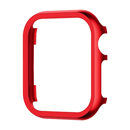 Coque en métal Apple Watch antichoc rouge taille 45 mm