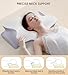 FAIORD Cervical Pillow for Neck and Shoulder, Ergonomic Contour Memory Foam Pillows for Sleeping with Washable Pillowcase, Cooling Neck Support Pillow for Side Back Stomach Sleeper
