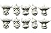 Spellcrow 28mm Game Miniature Bits: Orcs Armoured Heads v.3