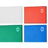 Curta 4 pack cutting boards for kitchen 24 x 18 x 05 4 piece white red green blue color coded plastic chopping board with anti slip surface dishwasher safe  urban country home decor