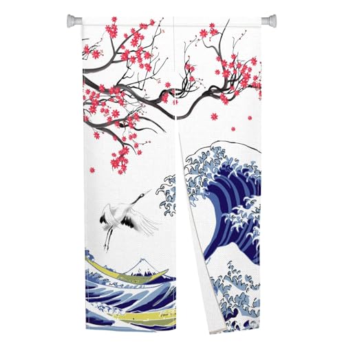 Duluxykl ���{�̂̂�� �ˌ��J�[�e�� �����G ��g �� �v�����g ������ �� �h�A �^�y�X�g���[ �݂艺�� ���� �d�؂� �L�b�`�� �z�[�� ���X�g���� ���� 85.1 cm x 70.1 cm