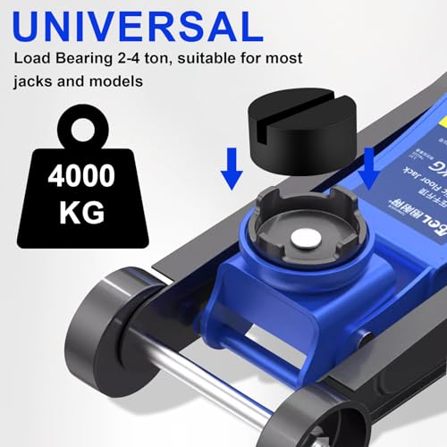 Image of Rubber Jack Pad,2PCS Universal Jack Pad Adapter,Rubber Slotted Frame Rail Pinch Welds Protector, Strong Jack Stand Accessories for for Cars