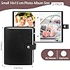 2 Paquets Petit Album Photo 10x15 CM, Album Photos avec couverture en cuir, Mini Albums Photo pour 6 x 4 Pouce Les pochettes contiennent 52 photos 4x6, Livre d'images pour photos de famille (Noir)