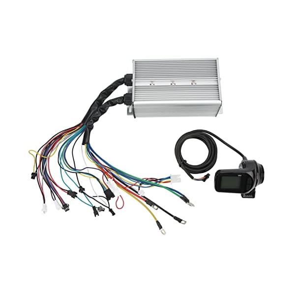 BuyWeek Elektrofahrrad Brushless Controller Kit, 48V 60V 1500W Brushless Motor Controller LCD Display Kit für Elektrofahrrad Scooter