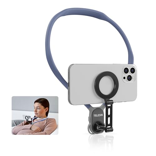 Trépied magnétique POV pour iPhone 15 support de téléphone tour de cou vlogging