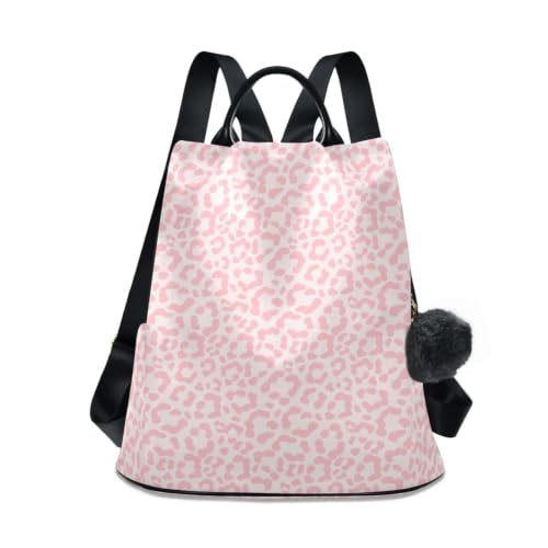 Image of ALAZA Pink Leopard Cheetah Print Backpack Purse for Women Anti Theft Fashion Back Pack Shoulder Bag
