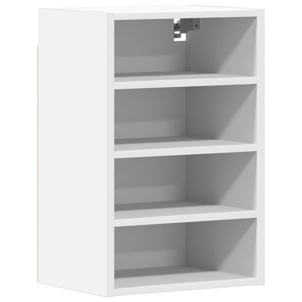 Hängeschrank Riga Weiß 40x29,5x60 cm Holzwerkstoff Wandschrank Küchenzubehör mit viel Stauraum für Schüsseln Teller Töpfe