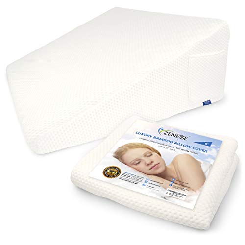 COZILIFT 8 inch Replacement Wedge Pillow Cover Only for Standard Size Bed Wedges