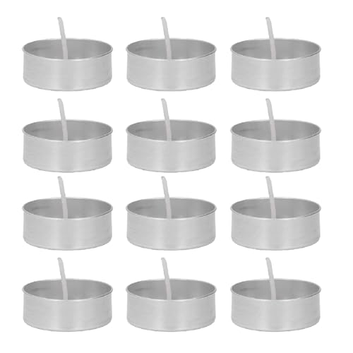 Aluminum Candle Containers for Apartment Decorations, 100 Tea Sets with Candle to Make Candle