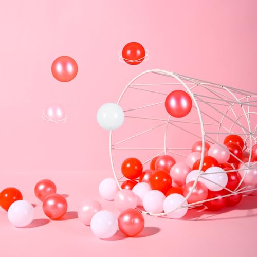 STARBOLO Ball Pit Balls for Toddlers, 100pcs BPA Free Crush Proof Plastic Toy Balls for Ball Pit, Children's Pool Water Toys, Macaron Ocean Balls for Play Tent 2.2 Inch - image 9