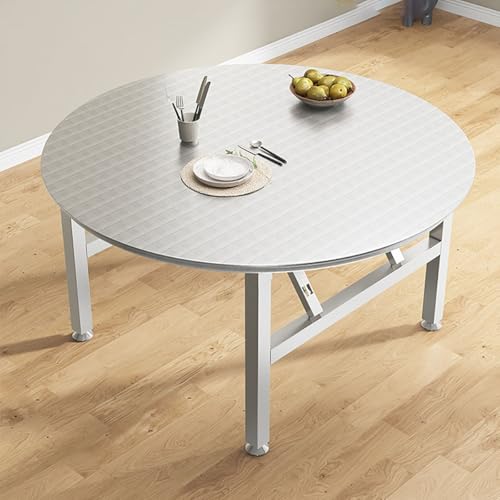 Table ronde pliante pour petits espaces repas modulable intérieur extérieur - 3